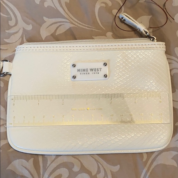 Nine West White Wristlet - Picture 4 of 5